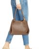 Bottega Veneta Women's Borsa Leather Intrecciato Shoulder Bag - 2