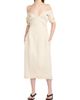 Bottega Veneta Women's Cotton-Blend Crepe Off-The-Shoulder Midi-Dress - 3