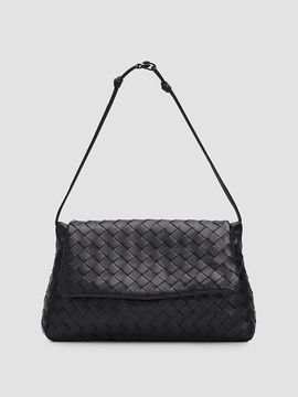 Bottega Veneta Women's Giorno Intrecciato-Leather Pouch
