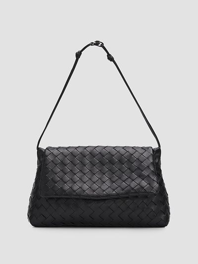 Bottega Veneta Women's Giorno Intrecciato-Leather Pouch