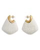 Bottega Veneta Women's Goldtone Sterling Silver & Ceramic Large Fin Earrings - 1