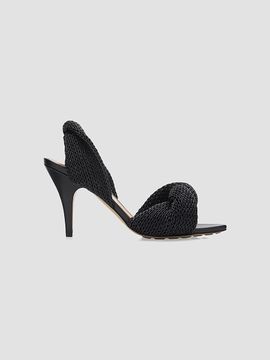 Bottega Veneta Women's Grace 90MM Leather Slingback Sandals