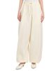 Bottega Veneta Women's Intrecciato-Drawstring Cotton Toile Wide-Leg Trousers - 3