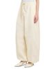 Bottega Veneta Women's Intrecciato-Drawstring Cotton Toile Wide-Leg Trousers - 4