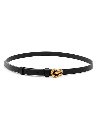 Bottega Veneta Women's Intreccio Knot Leather Belt