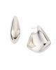 Bottega Veneta Women's Large Fin Sterling Silver Earrings - 5