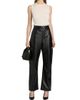 Bottega Veneta Women's Leather Relaxed-Fit Trousers - 2