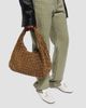 Bottega Veneta Women's Medium Campana Intrecciato Suede Shoulder Bag - 2