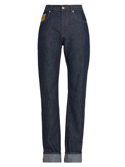 Bottega Veneta Women's Mid-Rise Straight-Leg Jeans