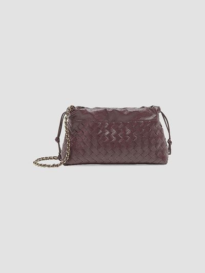 Bottega Veneta Women's Notte Intrecciato Leather Shoulder Bag