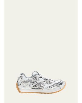 Bottega Veneta Women's Orbit Metallic Net Runner Sneakers