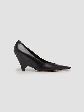 Bottega Veneta Women's Scaletta 90MM Leather Wedge Pumps