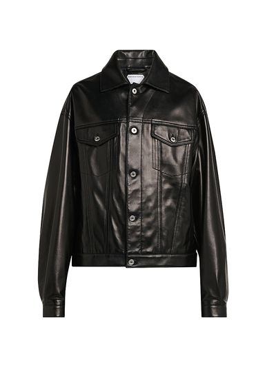 Bottega Veneta Women's Semi-Shiny Leather Jacket