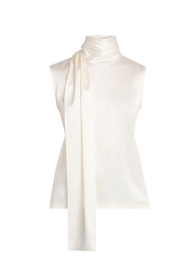 Bottega Veneta Women's Stretch-Silk Scarf Top