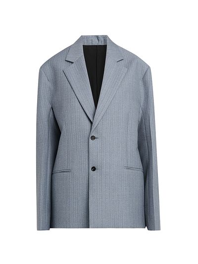 Bottega Veneta Women's Striped Wool-Mohair Single-Breasted Jacket