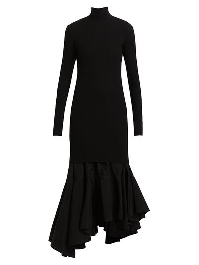 Bottega Veneta Women's Turtleneck Long-Sleeve Maxi Dress