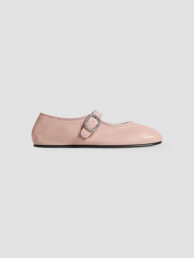 Bottega Veneta Women's Veneziana Nappa Leather Ballerina Flats
