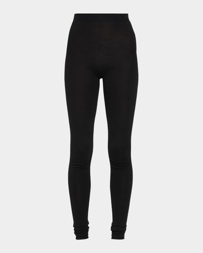 Bottega Veneta Wool Ribbed Low-Waist Pants