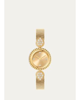 Boucheron Serpent Boheme 18K Yellow Gold Bracelet Watch with Diamonds, 23mm