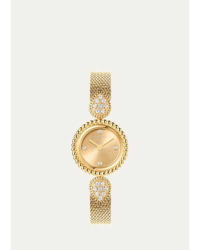 Boucheron Serpent Boheme 18K Yellow Gold Bracelet Watch with Diamonds, 23mm