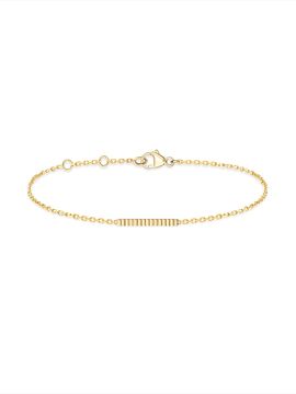 Boucheron Women's Quatre 18K Yellow Gold Grosgrain Bar Charm Bracelet