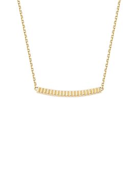 Boucheron Women's Quatre 18K Yellow Gold Grosgrain Bar Pendant Necklace