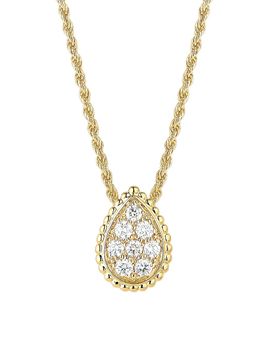 Boucheron Women's Serpent Bohème 18K Yellow Gold & 0.32 TCW Diamond Pendant Necklace