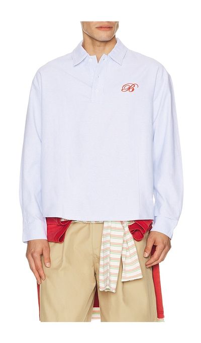 Bound Bound Half Button Script Oxford Shirt