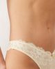 Boux Avenue Boux Avenue Aliyah lace thong in butter yellow - 3