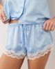 Boux Avenue Boux Avenue Amelia short sleeve camp collar shirt and shorts set in blue polka dot - 3
