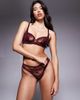 Boux Avenue Boux Avenue Carissa balconette bra in burgundy - part of a set-Red - 1