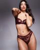 Boux Avenue Boux Avenue Carissa thong in burgundy - part of a set-Red - 4