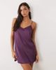 Boux Avenue Boux Avenue Daisy satin chemise in purple - 2