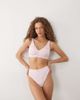 Boux Avenue Boux Avenue embroidered bow ruched front bralette in pink - 1