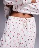 Boux Avenue Boux Avenue fleece long sleeve top & pants PJ set in a bag in heart print-Multi - 3