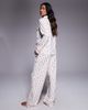 Boux Avenue Boux Avenue fleece long sleeve top & pants PJ set in a bag in heart print-Multi - 4