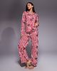 Boux Avenue Boux Avenue fleece long sleeve top & pants PJ set in a bag in striped christmas print-Multi - 1