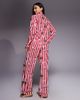 Boux Avenue Boux Avenue fleece long sleeve top & pants PJ set in a bag in striped christmas print-Multi - 3