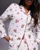 Boux Avenue Boux Avenue fleece long sleeve top & pants PJ set in puppy christmas print-Multi - 4