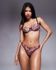 Boux Avenue Boux Avenue garden embroidery balconette bra in burgundy - part of a set-Red - 4