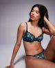 Boux Avenue Boux Avenue Gisella balconette bra in teal - part of a set-Blue - 4