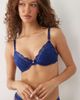 Boux Avenue Boux Avenue Harper padded balconette bra in midnight blue - 1