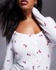 Boux Avenue Boux Avenue heart print super soft romper in ivory-White - 4