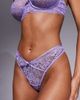 Boux Avenue Boux Avenue Iris sophisticated eyelash thong in purple-Multi - 3