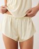 Boux Avenue Boux Avenue Kaya satin cami set in yellow with pink trim - 2