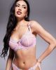 Boux Avenue Boux Avenue Layla embroidered flower ribbon soft plunge bra in pink-Multi - 1