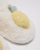 Boux Avenue Boux Avenue lemon mule slippers in ivory-White - 2