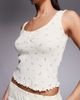 Boux Avenue Boux Avenue meadow floral pointelle tank top and shorts pajama set in yellow - 3