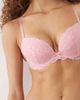 Boux Avenue Boux Avenue Mollie lace padded plunge bra in rose pink - 2