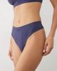Boux Avenue Boux Avenue pointelle high leg thong in navy - 2